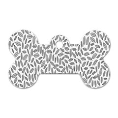 Leaves-011 Dog Tag Bone (two Sides) by nateshop