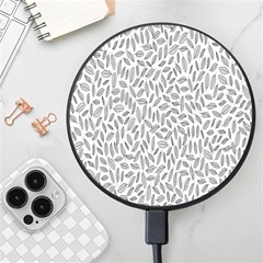 Leaves-011 Wireless Fast Charger(black) by nateshop