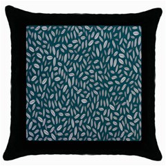 Leaves-012 Throw Pillow Case (Black)