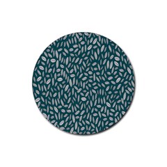 Leaves-012 Rubber Round Coaster (4 Pack) by nateshop