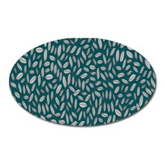 Leaves-012 Oval Magnet