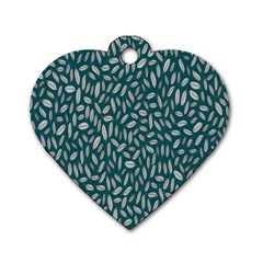 Leaves-012 Dog Tag Heart (One Side)