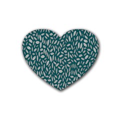 Leaves-012 Rubber Heart Coaster (4 Pack) by nateshop