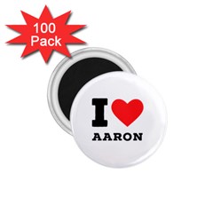 I Love Aaron 1 75  Magnets (100 Pack)  by ilovewhateva