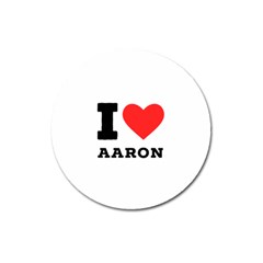 I Love Aaron Magnet 3  (round) by ilovewhateva