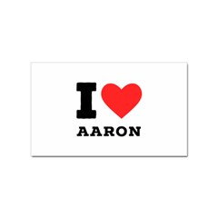 I Love Aaron Sticker Rectangular (100 Pack) by ilovewhateva