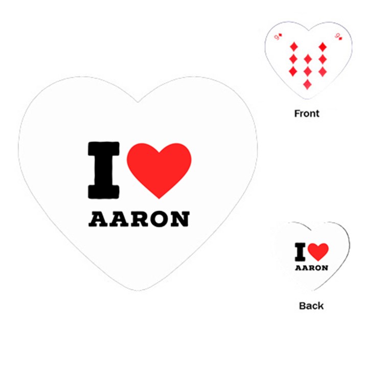 I love aaron Playing Cards Single Design (Heart)