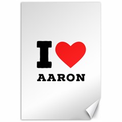 I Love Aaron Canvas 20  X 30  by ilovewhateva