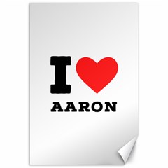 I Love Aaron Canvas 24  X 36  by ilovewhateva