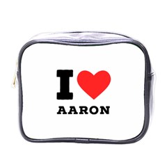 I Love Aaron Mini Toiletries Bag (one Side) by ilovewhateva