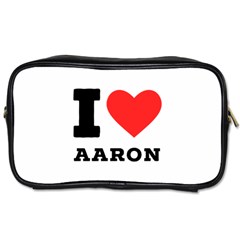 I Love Aaron Toiletries Bag (two Sides) by ilovewhateva