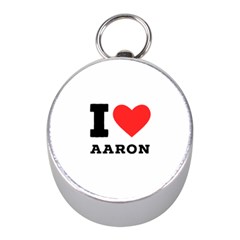 I Love Aaron Mini Silver Compasses by ilovewhateva