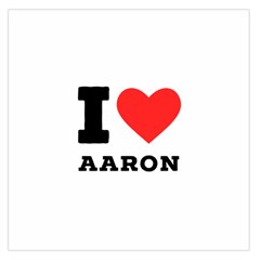 I Love Aaron Square Satin Scarf (36  X 36 ) by ilovewhateva