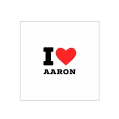 I Love Aaron Satin Bandana Scarf 22  X 22  by ilovewhateva