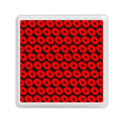 Charcoal And Red Peony Flower Pattern Memory Card Reader (square) by GardenOfOphir