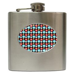 Colorful Floral Pattern Hip Flask (6 Oz) by GardenOfOphir