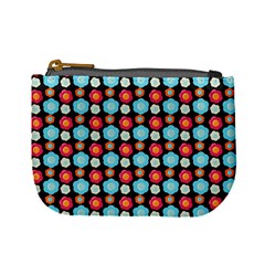 Colorful Floral Pattern Mini Coin Purse by GardenOfOphir