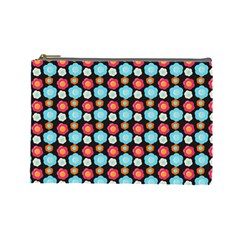 Colorful Floral Pattern Cosmetic Bag (large) by GardenOfOphir