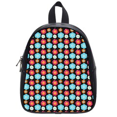 Colorful Floral Pattern School Bag (small) by GardenOfOphir