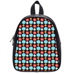 Colorful Floral Pattern School Bag (Small) Front