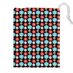 Colorful Floral Pattern Drawstring Pouch (5XL) Front