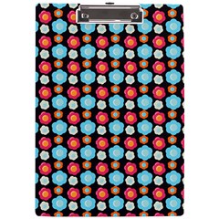 Colorful Floral Pattern A4 Acrylic Clipboard by GardenOfOphir