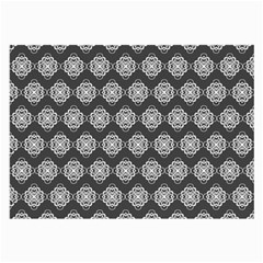 Abstract Knot Geometric Tile Pattern Large Glasses Cloth