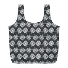 Abstract Knot Geometric Tile Pattern Full Print Recycle Bag (l) by GardenOfOphir