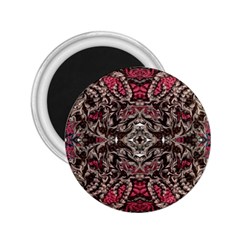 Pink Brown Liquify Repeats Iii 2 25  Magnets by kaleidomarblingart