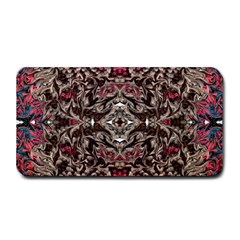 Pink Brown Liquify Repeats Iii Medium Bar Mat by kaleidomarblingart