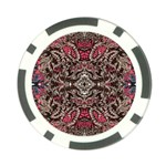 Pink Brown Liquify Repeats Iii Poker Chip Card Guard Front