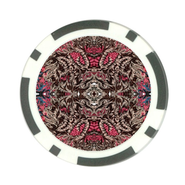 Pink Brown Liquify Repeats Iii Poker Chip Card Guard