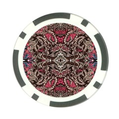 Pink Brown Liquify Repeats Iii Poker Chip Card Guard by kaleidomarblingart