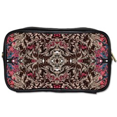 Pink Brown Liquify Repeats Iii Toiletries Bag (two Sides) by kaleidomarblingart