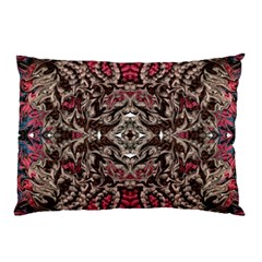 Pink Brown Liquify Repeats Iii Pillow Case (two Sides) by kaleidomarblingart