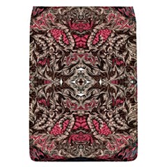 Pink Brown Liquify Repeats Iii Removable Flap Cover (s) by kaleidomarblingart