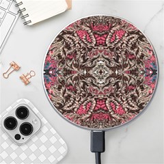 Pink Brown Liquify Repeats Iii Wireless Fast Charger(white) by kaleidomarblingart