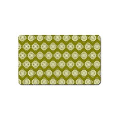 Abstract Knot Geometric Tile Pattern Magnet (name Card) by GardenOfOphir