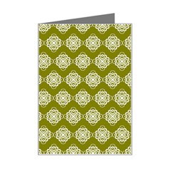 Abstract Knot Geometric Tile Pattern Mini Greeting Card