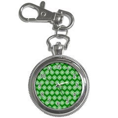 Abstract Knot Geometric Tile Pattern Key Chain Watches by GardenOfOphir