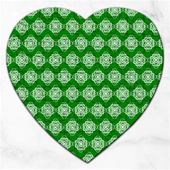 Abstract Knot Geometric Tile Pattern Jigsaw Puzzle (heart) by GardenOfOphir