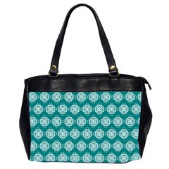 Abstract Knot Geometric Tile Pattern Oversize Office Handbag (2 Sides) by GardenOfOphir