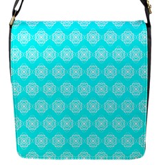 Abstract Knot Geometric Tile Pattern Flap Closure Messenger Bag (s) by GardenOfOphir