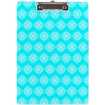 Abstract Knot Geometric Tile Pattern A4 Acrylic Clipboard Front