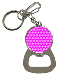 Abstract Knot Geometric Tile Pattern Bottle Opener Key Chain by GardenOfOphir