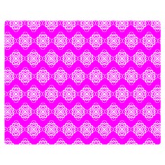 Abstract Knot Geometric Tile Pattern Premium Plush Fleece Blanket (medium)