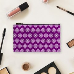 Abstract Knot Geometric Tile Pattern Cosmetic Bag (small) by GardenOfOphir