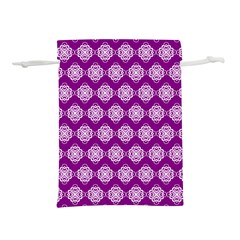 Abstract Knot Geometric Tile Pattern Lightweight Drawstring Pouch (m) by GardenOfOphir