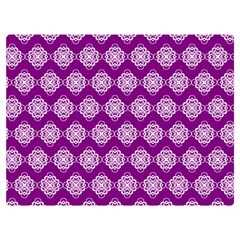 Abstract Knot Geometric Tile Pattern Two Sides Premium Plush Fleece Blanket (extra Small)