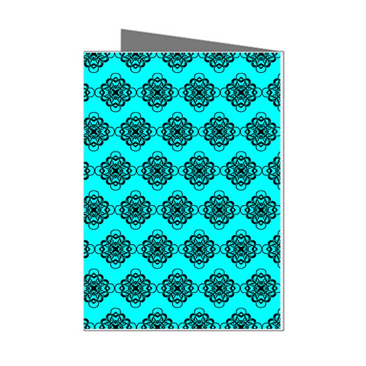 Abstract Knot Geometric Tile Pattern Mini Greeting Cards (Pkg of 8)